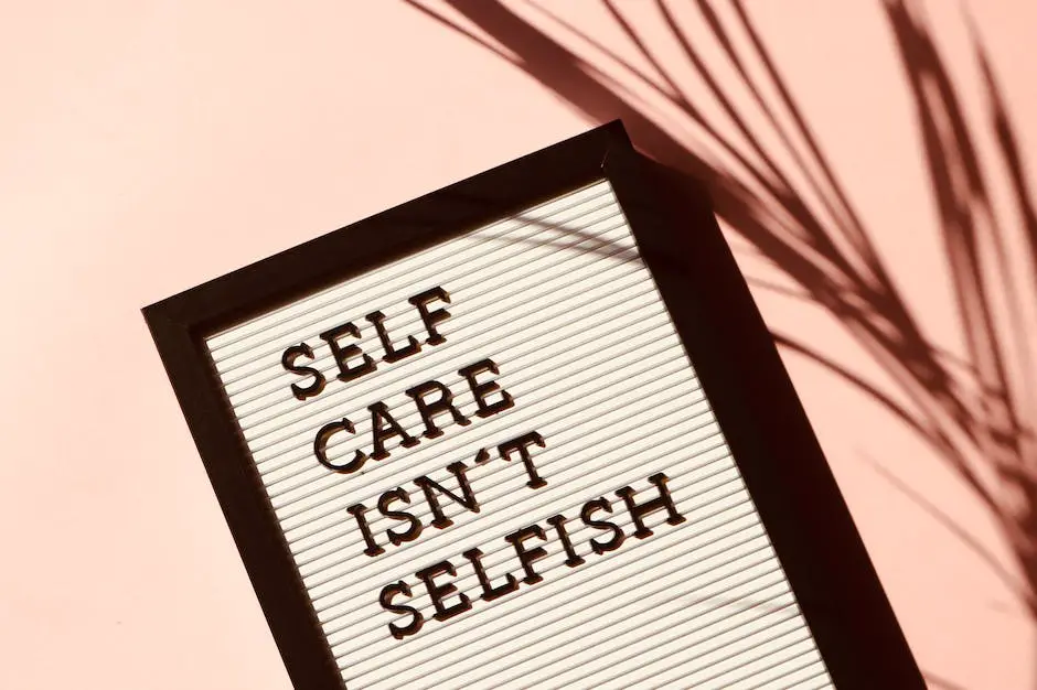 Emphasizing the importance of self-care as a healthy practice